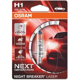 Osram 64150NL-01B Halogen Leuchtmittel Night Breaker® Laser Next Generation H1 55W 12V