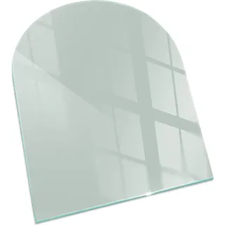 Farbe Hellgrün – Glasbodenplatte für – Kaminofen – Kaminplatte Glas – Schutzglas – Funkenschutzplatte –Glasbodenplatte Feuerfeste – Hitzeschutzplatte – Bodenschutz aus Glas – 80x70 cm