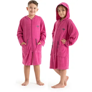 KangaROOS Kinderbademantel »Kira, Ideal für Zuhause, Schwimmbad oder im Urlaub« 1 Stk. modernen, sportliches Design, leuchtenden Akzenten, rosa