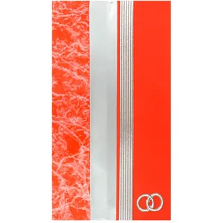 Pracht Creatives Hobby 7073-20235 Wachsplatten Mix rot/silber, 3 halbe Wachsstreifen mit einem Motiv, ca. 200 x 50 x 0,5 mm, zum Modellieren und Verzieren von Kerzen