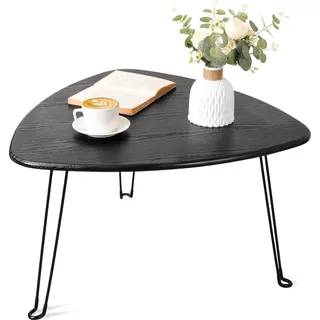 Dreieckige Salontafel - Luxus und Multifunktional - 1 Stück - Holz und Metall - 72x72x42.5 cm