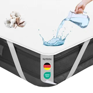 Komfortec Matratzenschoner 140 x 200 cm weiß