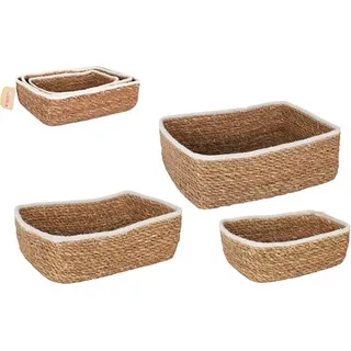 Privilege Set Aus 3 Rechteckigen Weidenkörben 26/23/20 Cm - Multicolor - One Size
