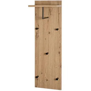 Haku-Möbel Wandgarderobe 37448 Eiche Schwarz