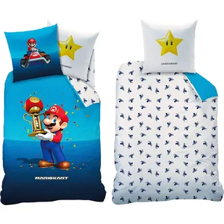 Super Mario Kart Champion Trophy Bettwäsche Linon / Renforcé - Bunt