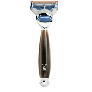 Muhle: Vivo Rasierapparat (Kopf 4 Klingen) Griff Harz Horn (Made IN Germany)