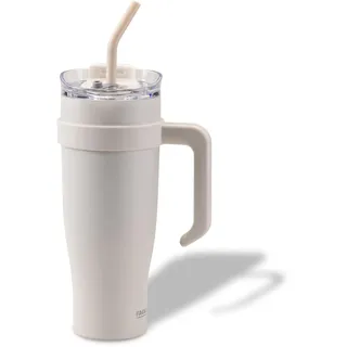 Fackelmann Isoliertrinkbecher 1,2 l Beige 2 St.
