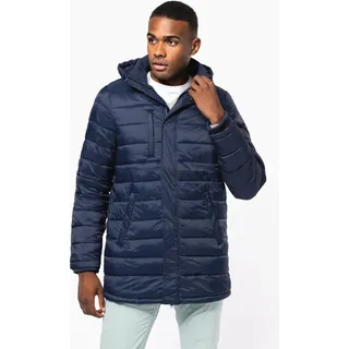 Kariban Leichter Herren-Daunenparka mit Kapuze - Navy