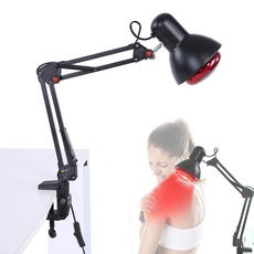 Infrarotlampe Wärmelampe Rotlichtlampe Rotlicht Strahler Infrarot-Wärmestrahler Heiztherapie zur Linderung von Muskelschmerzen(EU-Stecker)