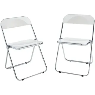 Klappstuhl Pornainen 2 Stk. Weiß