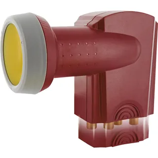 Schwaiger SPS6918R531 Quattro-LNB Feedaufnahme: 40mm, Ziegel-Rot