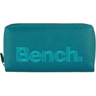 Noey & Lou Bench Damen Geldbörse XXL Portemonnaie Große Brieftasche Reißverschluss Clutch Münzörse (Petrol)
