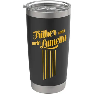 Lustiges Früher war mehr Lametta Weihnachtsbaum Weihnachten Doppelwandiger Edelstahl-Thermobecher