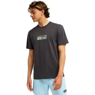 T-Shirt QUIKSILVER "One Piece Pirates Island", Herren, Gr. L, phantom, Obermaterial: 100% Baumwolle., Shirts T-Shirt