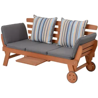 Garden Pleasure Rincon 190 x 78 x 68 cm Braun-Grau