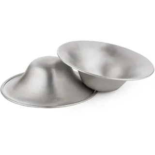 Otto Angelino Silver Nursing Cups - Nippelhüllen für Mütter, die stillen, beruhigen, schützen, wiederverwendbar, sanft und handgefertigt, Muttermilchretter zum Auffangen von auslaufender Muttermilch.