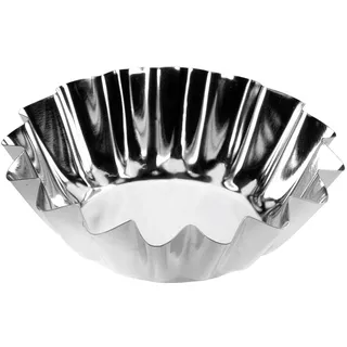 Tescoma Delicia Große Törtchenformen in Korbform, 6 Stück, Silber