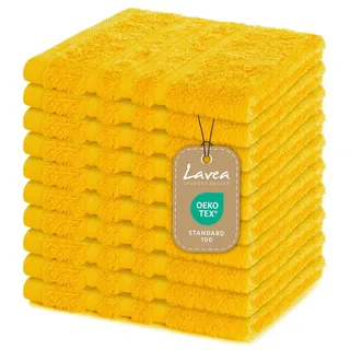 LAVEA Elena Handtuchset 10-tlg. gelb
