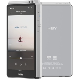 HiBy R6 III Digital Audio Player Portable Hi Res MP3 MP4 Player with Class A&AB Dac Amp Android 12 Bluetooth 5.0 WiFi 2.4G+5G 4500mAh(Silver)