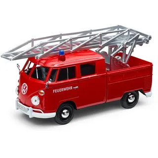 Volkswagen 1H2099303B Modellauto T1 Feuerwehr Miniatur 1:24 Bus Bulli rot