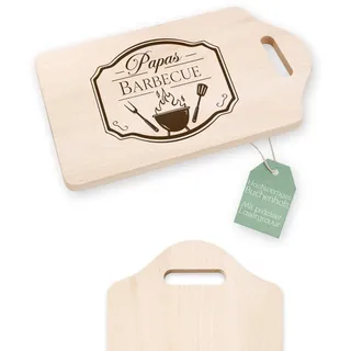 Abenteuernah Grillbrett, Grillen Geschenk, Grill Accessories, Geschenke für Männer, Schneidebrett, BBQ Barbeque Bretter personalisiert mit individuellem Design und Namen (Papas BBQ)