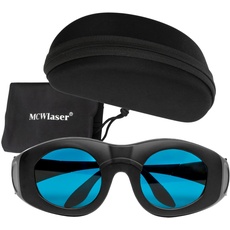 MCWlaser Laserschutzbrille OD6+ 600nm-1100nm DIR L6 Laser Safety Glasses Goggles für ND:YAG, Dioden laser 694nm 755nm 808nm 980nm 1064nm breites Spektrum kontinuierliche Absorption Typ EP-14 style 4