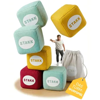 softSTAKK | Das Erfolgs-Wurfspiel jetzt für Indoor & Outdoor | Boccia & Boule neu interpretiert | Familienspiel vereint Geschick & Strategie | Wurfspiel für Kinder & Erwachsene