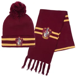 Cerdá Harry Potter Junior Beanie & Schal Gryffindor Burgunderrot