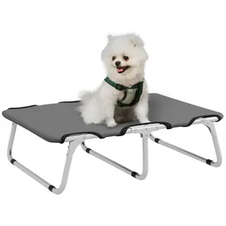 PawHut Erhöhtes Hundebett 71 x 58 cm grau