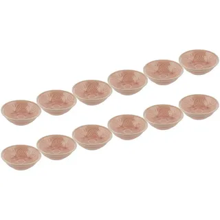 Butlers Dipschalen 12er-Set Sumatra 60 ml , Pink , Keramik , 9x3x9 cm , Geschirr, Schalen & Schüsseln, Dipschalen