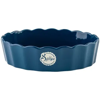 sallys Stoneware Ofenform - oval - Night Blue - Klein