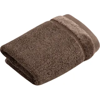 Seiftuch VOSSEN "Pure", braun (toffee), B:30cm L:30cm, Baumwolle, Handtücher, Seiftuch, Waschlappen im Set, Baumwolle & VEGAN, mit eleganter Veloursbordüre