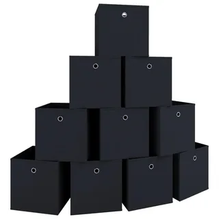 Mid.you Faltbox , Schwarz , Textil , 27x28x27 cm , faltbar , Ordnen & Aufbewahren, Kleideraufbewahrung, Faltboxen & Hängeaufbewahrung