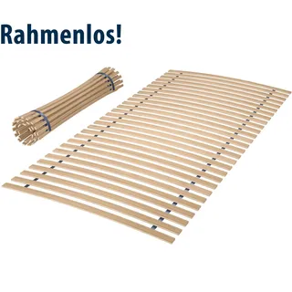 Rollrost JEKATEX "Basic Comfort", beige (weiß, neutral), B:80cm H:4cm L:200cm, Lattenroste, Rollrost, belastbarer Lattenrost, in 90x200 cm und weiteren Größen erhältlich