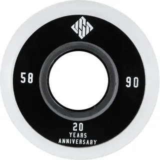 USD SKATES Team 90a Skateboard-räder 4 Einheiten - Black / White - 58 mm