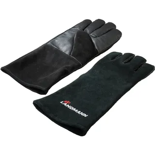 Landmann Grillhandschuhe 17 x 38 cm Leder schwarz