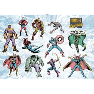 KOMAR Deko-Sticker Marvel Collection 100 x 70 cm