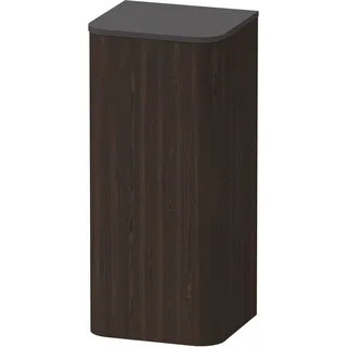 Duravit Happy D.2 Plus Halbhochschrank, 400x880x360 mm, eine Tür, Anschlag links, HP1260L6969, Farbe: Nussbaum gebürstet Echtholzfurnier