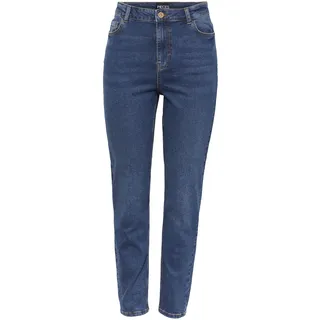 PIECES Damen Pckesia Mom Hw ANK JNS Db327-vi Noos Bc Jeans, Dark Blue Denim, S EU