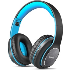 WorWoder Bluetooth Kopfhörer Over Ear, 80 Stunden Spielzeit Kopfhörer mit Hi-Fi Stereo Headset Tiefer Bass, Wireless Kopfhörer mit Mikrofon für iPhone/Android/PC/Handys/TV