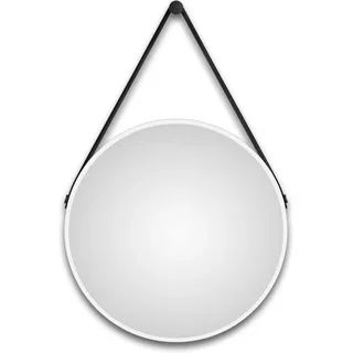 DSK Design Wandspiegel Silver Coiffeur Ø 50 cm Weiß Matt Rund
