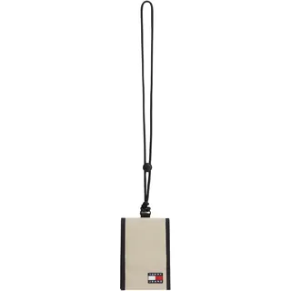 Tommy Jeans Herren Geldbeutel Daily Ripstop Trifold zum Umhängen, Beige (Stone), Einheitsgröße