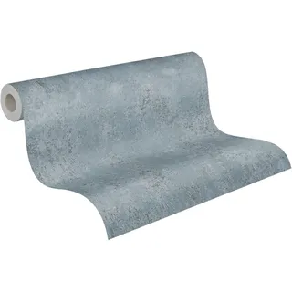 A.S. Création A.S. Creation Vliestapete, Struktur Oberfläche 10,05 x 0,53 m Blau-Metallic FSC®