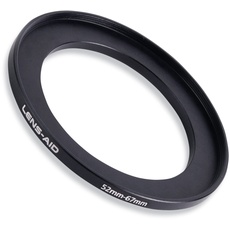 Lens-Aid Step Up Ring für Objektive: Filter-Adapterring aus Metall für ND, Polfilter UVM. kompatibel zu Allen Herstellern wie Canon, Nikon, Fujifilm, Olympus, Sony etc.