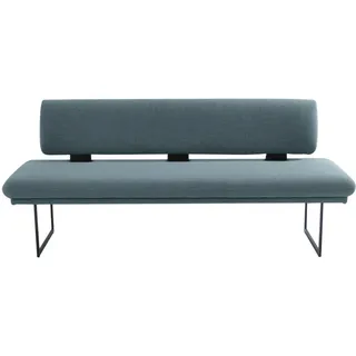 K+W Komfort & Wohnen Polsterbank »Longbeach« 204x89x71 cm Flachgewebe Q2 2250 blau (petrol), schwarz Struktur, in der Breite 204cm oder 224cm,