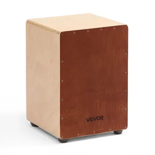 Vevor Cajon, Kistentrommel, mit internen Snare-Drähten, leichte Drum-Box aus Holz, tragbares Trommel-Musikinstrument mit Silikonfüßen, abgerundeten Kanten, für Anfänger & Profis, 305x305x430 mm