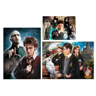 Clementoni 80075 - Puzzle - Harry Potter (1x 500 Teile, 2x 1000 Teile)