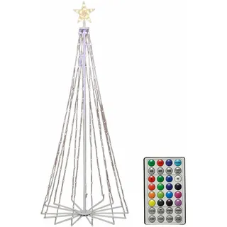 Lumineo Weihnachtsbaum 490772 LED Außenbeleuchtung mehrfarbig 60 x 60 x 150 cm