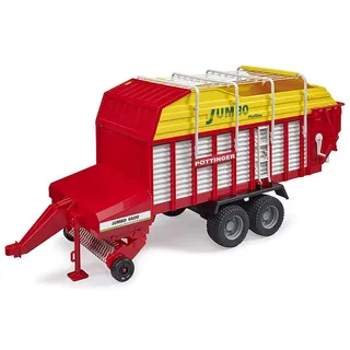 Bruder 02214 - Pöttinger Jumbo 6600 Profiline Ladewagen gelb/rot 1:16