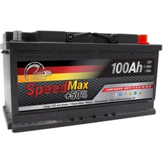 Autobatterie 12V 100Ah Speed Max 900A PKW Batterie starterbatterie SPEEL5100MAX-DE